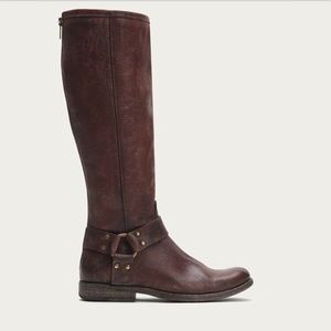 Frye Phillip Harness Boots Size 8.5 — almost new!